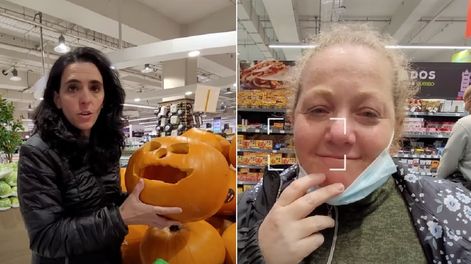 No lo podemos creer: youtubers argentinas lloran de emoción en un supermercado de Chile por la cantidad de alimentos y productos (Captura Modo Turista)