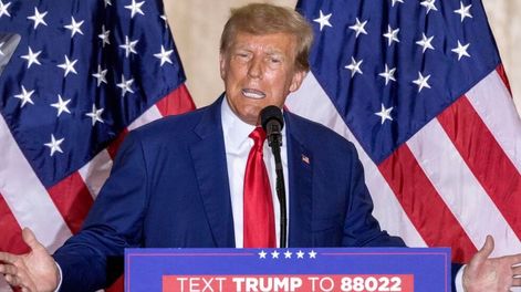 Donald Trump busca volver a ser presidente de EEUU en 2024. Foto: EFE