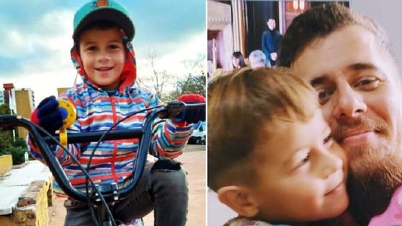 “En mis casi 30 años de profesión nunca vi algo así”, afirmó el forense Juan Carlos Toulouse. En la foto, Lucio Dupuy y su papá Christian. / Facebook