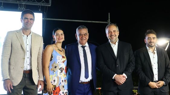 Edgardo González (centro) anunció aumento del 25% para febrero. Flor Destéfanis (Santa Rosa) anunció un menú de incrementos. Emir Andraos (Tunuyán), , Matías Stevanato (Maipú) y Fernando Ubieta (La Paz) negocian paritarias. Foto: @MatiasStevanato