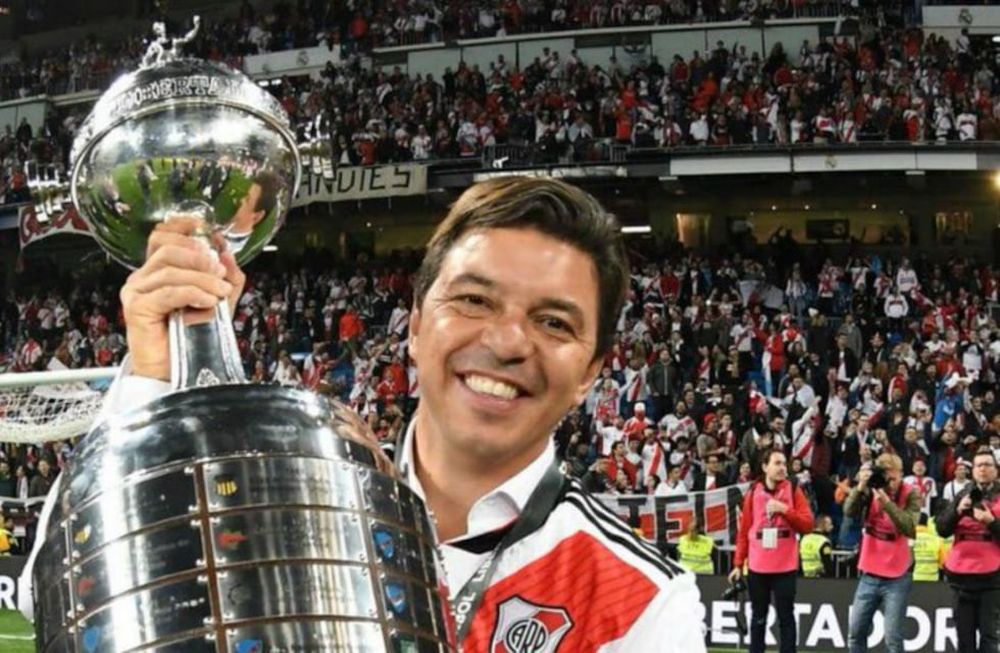 Con el partido entre River y Alianza Lima, Gallardo se convirtió en el primer técnico en dirigir un mismo equipo en ocho años consecutivos. / Gentileza.