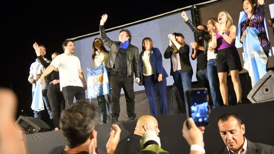 Balotaje: Milei en Córdoba junto a Patricia Bullrich. (Javier Ferreyra)