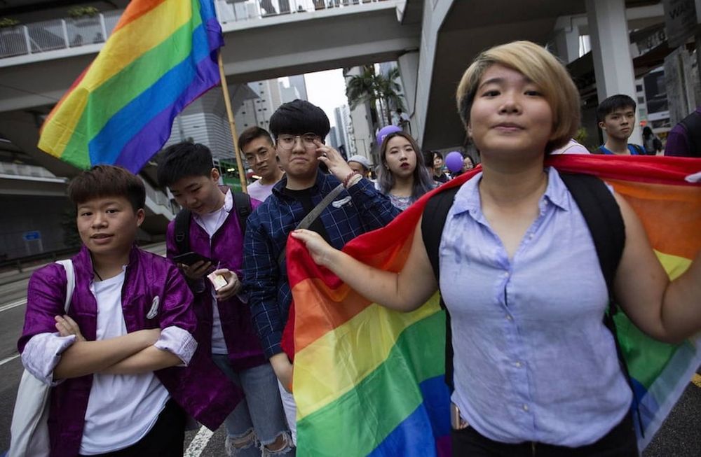 China busca que imágenes como esta, que es la Marcha del Orgullo Gay 2018 en Hong Kong, no vuelvan a repetirse en el país.