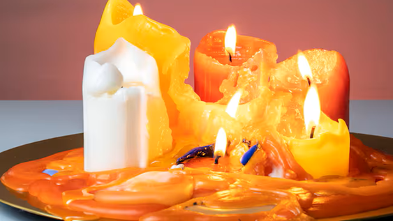 Estos restos de velas y crayones son un tesoro para armar una nueva manualidad.