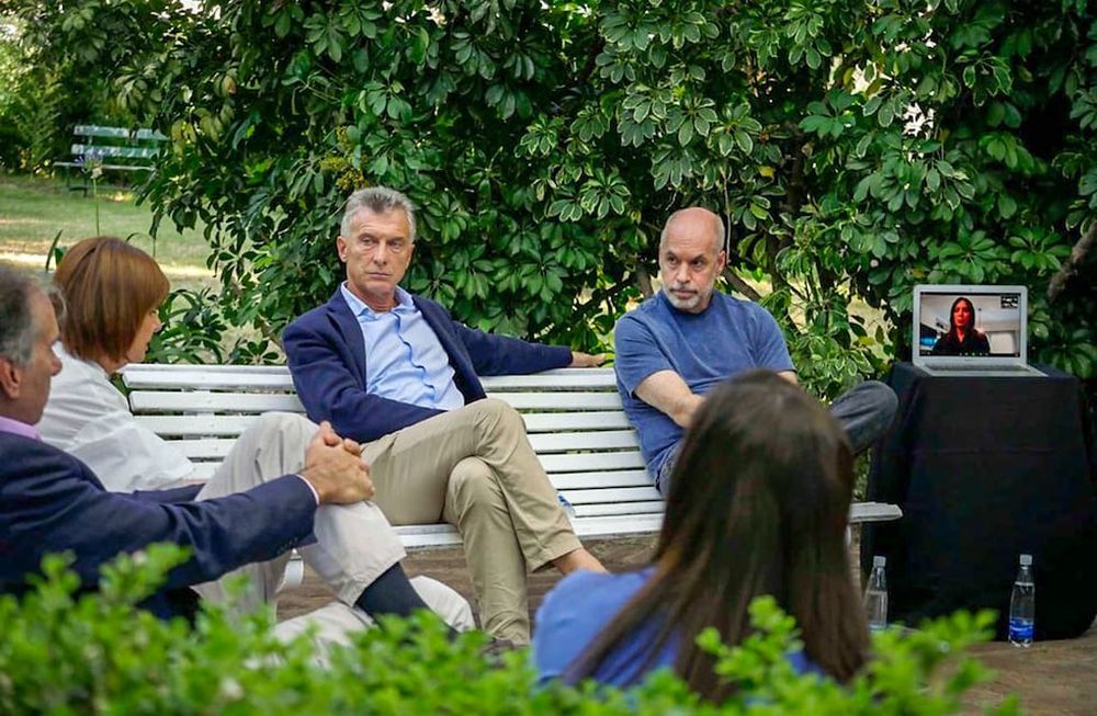 Patricia Bullrich, Mauricio Macri y Horacio Rodríguez Larreta. (La Voz/Archivo)