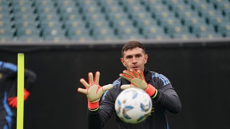 Los Andes | Emiliano Martínez, el arquero de la selección argentina de fútbol. (Prensa Argentina)