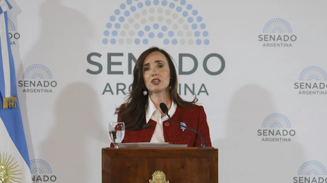 La vicepresidenta, Victoria Villarruel. Foto: MARIANO SANCHEZ/ NA