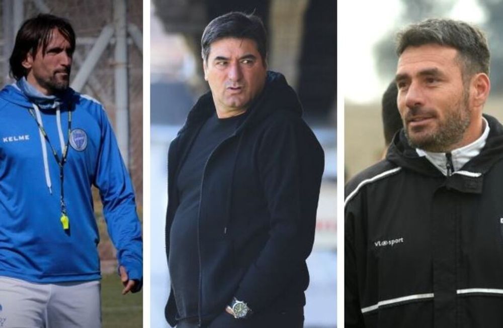 Los DT. Diego Martínez (Godoy Cruz), Marcelo Straccia (Independiente) y Diego Pozo (Gimnasia).