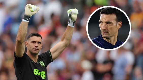Dibu Martínez salió lesionado en el último partido del Aston Villa y podría ser baja