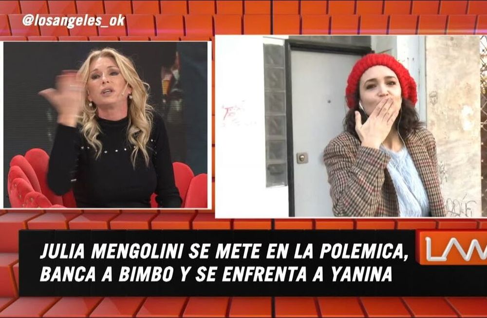 Yanina Latorre y Julia Mengolini se dijeron de todo en un móvil