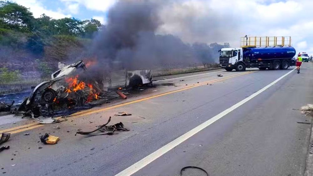 Tragedia en Brasil tras un accidente de tránsito.
