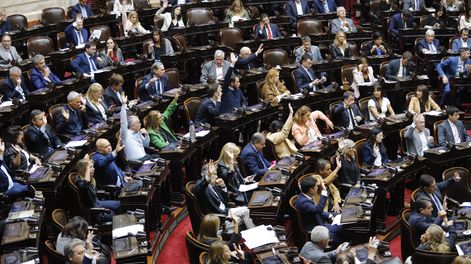 La sesión especial en Diputados terminó en escándalo. FOTO: Daniel Videl / NA