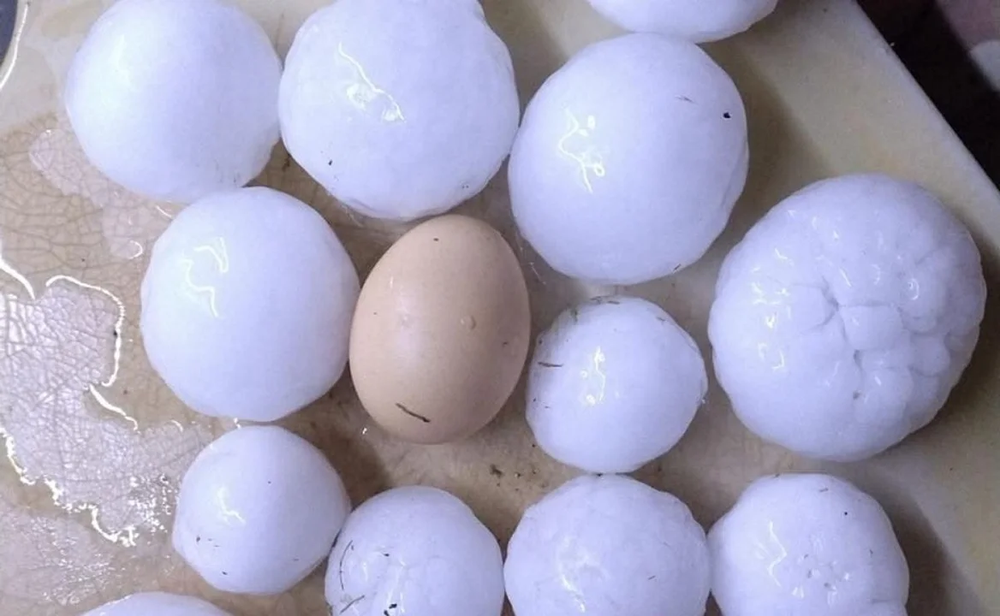 Intenso granizo en Córdoba.