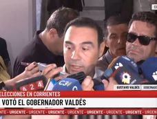 El Gobernador de Corrientes Gustavo Valdés.