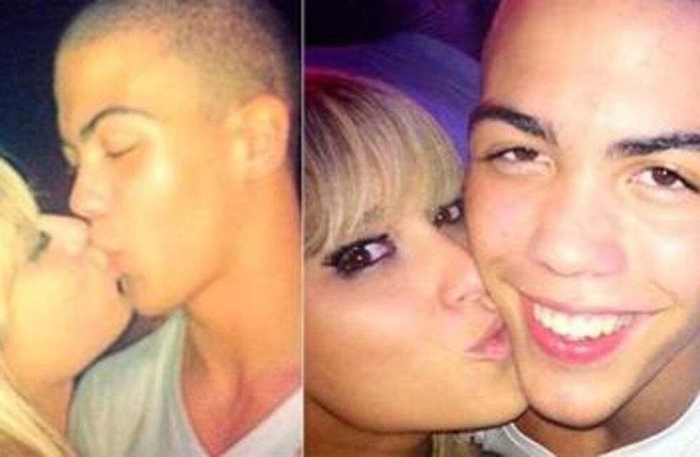 A los 14 años, el hijo de Ronaldo apareció a los besos con una profesora de 27