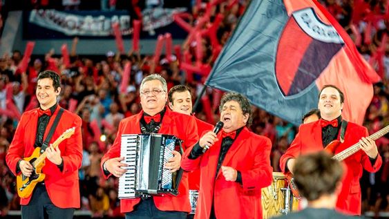 Los Palmeras durante la gran final de la Copa Sudamericana 2019. / Gentileza.