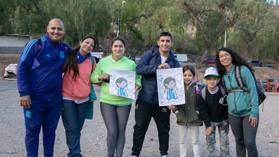 Se realizó un trekking inclusivo en el Parque Deportivo de Montaña