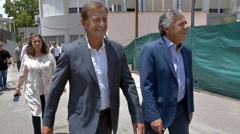 El Gobernador Rodolfo Suarez anunciará la candidatura de Alfredo Cornejo. Foto: Orlando Pelichotti