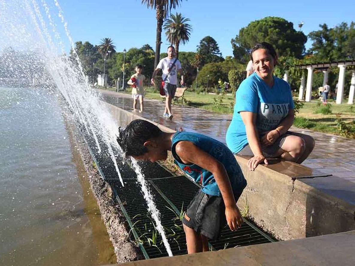 Temperaturas muy altas en la provincia de Mendoza. Foto: José Gutierrez / Los Andes