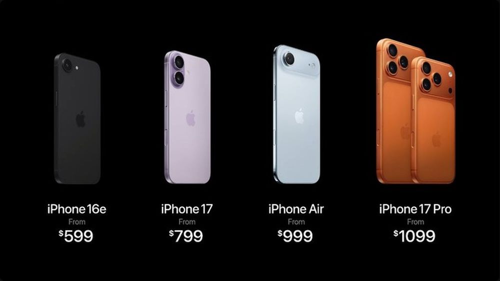 These are the prices of the iPhone models currently on sale