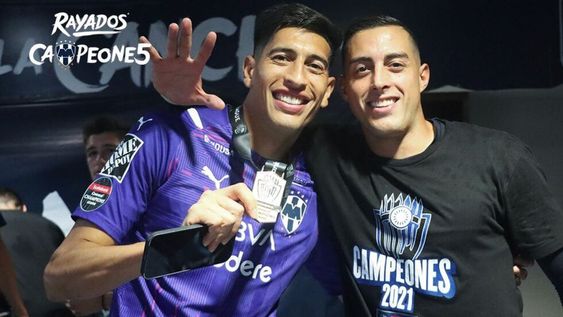 Rayados de Monterrey- Andrada y Rogelio Funes Mori campeones de Concacaf./Gentileza