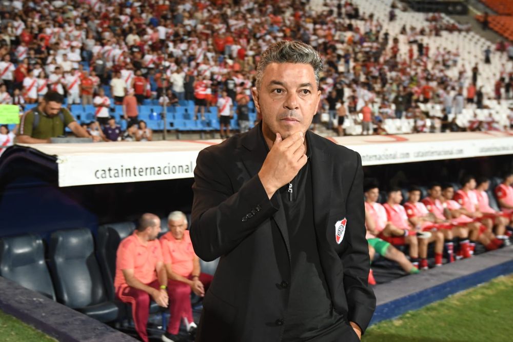 Marcelo Gallardo terminó muy preocupado tras el 0-0 de Godoy Cruz y River Plate por la Liga Profesional / LOS ANDES. 