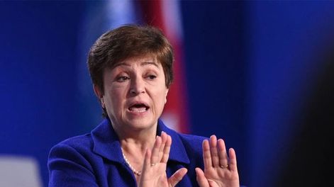 Los Andes | Kristalina Georgieva, la titular del Fondo Monetario Internacional. La entidad 10 revisiones trimestrales de las cuentas públicas hasta 2026. Un drama para el kirchnerismo.