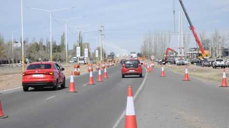 Obras en el Acceso Sur (Luján de Cuyo)