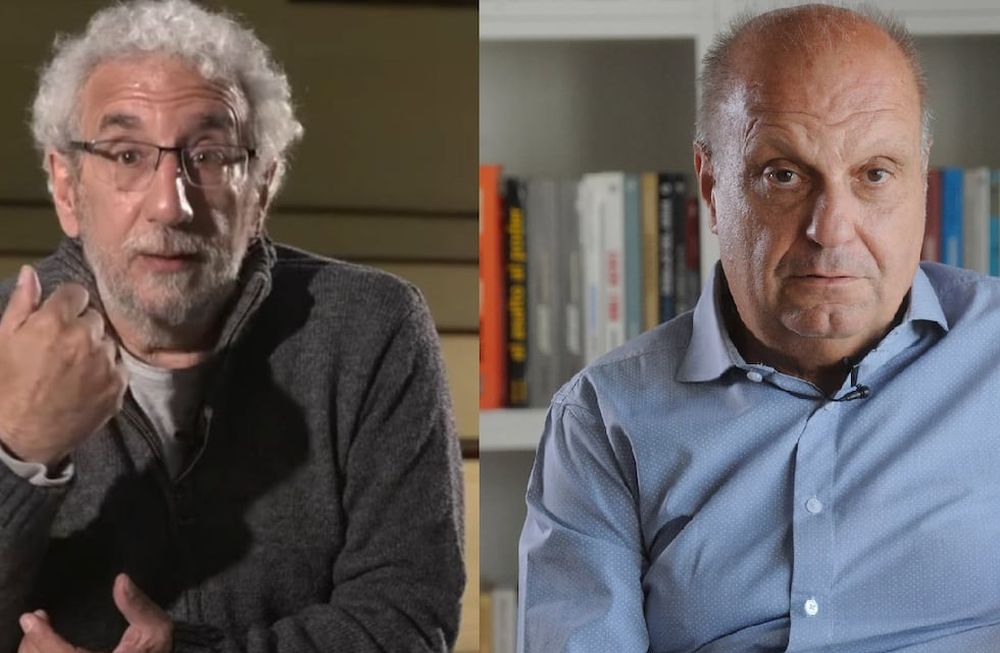 Pablo Alabarces y Hernán Lombardi