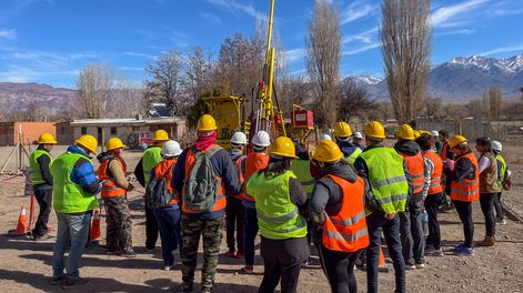 PSJ Cobre Mendocino brindó un curso gratuito para perforación en minería