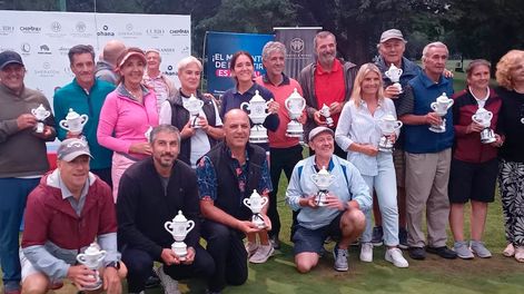 Todos los ganadores, en las distintas categorías del Vendimia Senior. / Gentileza