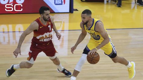 Campazzo tuvo un difícil trabajo marcando a Curry, en la victoria de Golden State.