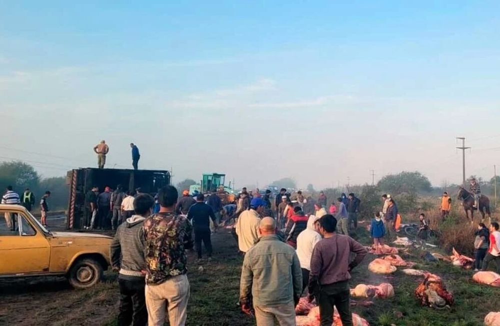 El accidente se produjo luego de que el vehículo derrapara hacia una banquina. Foto: Web