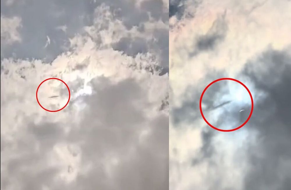 “ALERTA ROJA: Acaba de aparecer un nuevo video del OVNI detectado sobre Arlington, Texas, durante el eclipse solar de hoy y la gente está asustada porque parece desaparecer entre las nubes”, escribió un usuario en la red social antes conocida como Twitter. Foto: @MattWallace888 / X