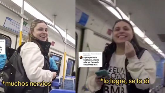 La joven actualiza a sus seguidores de la red social asiática sobre cómo se desarrolla su relación con el chico del tren. Foto: Captura video / @aiixmarie en TikTok