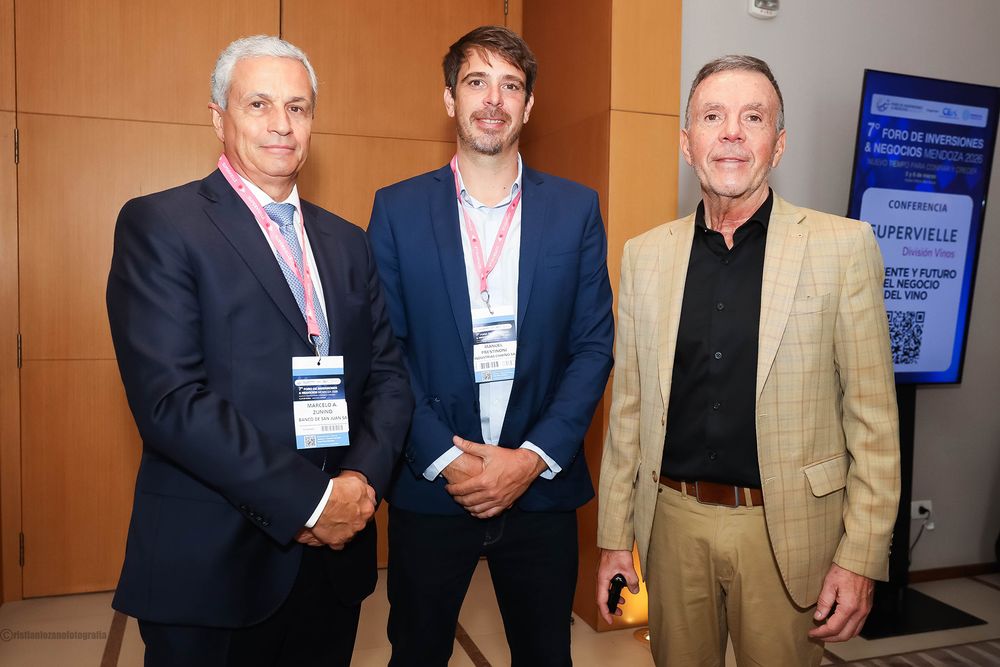 Marcelo Zunino, Manuel Prestinoni y Diego Pérez Colman. 
