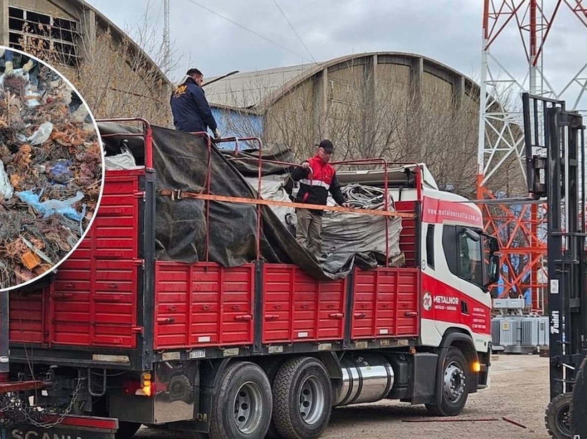 Tras un día de seguimiento, la policía interceptó a un camionero salteño cargado con cobre y aluminio robado