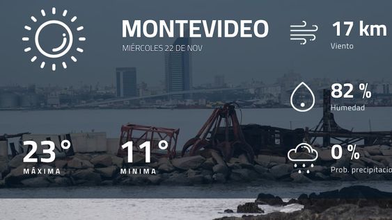 Pronóstico regional: ¿cómo estará el tiempo en Montevideo?