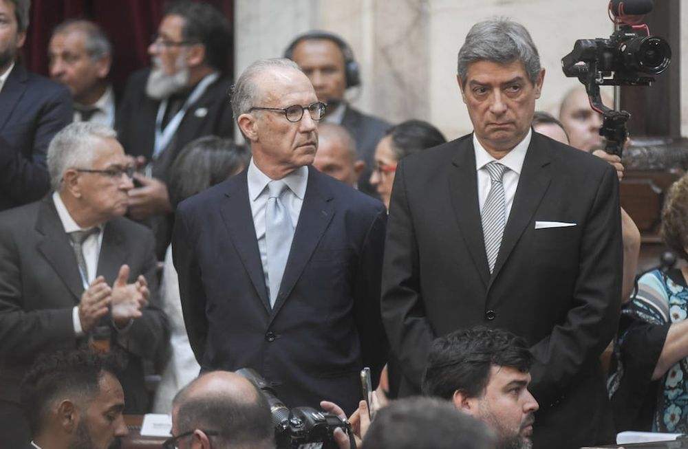 El presidente y el vice de la Corte, Horacio Rosatti y Carlos Rosenkrantz, en la última Asamblea Legislativa (Foto: Federico López Claro)