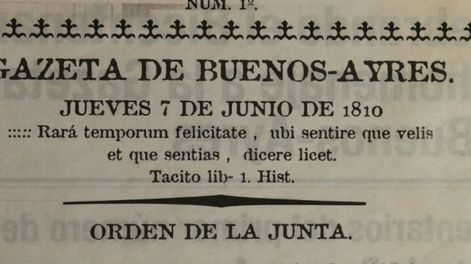 Los Andes | Cada 7 de junio se celebra en Argentina el Día del Periodista, en recuerdo de la primera publicación del diario “La Gazeta de Buenos Ayres” (Archivo)