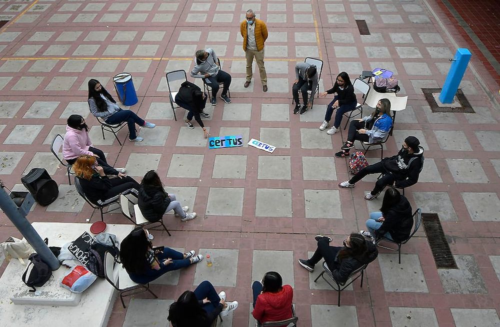 El incremento de alumnos se ve en todos los niveles e incluso y llamativamente, tanto en públicas como en privadas. - Orlando Pelichotti / Los Andes