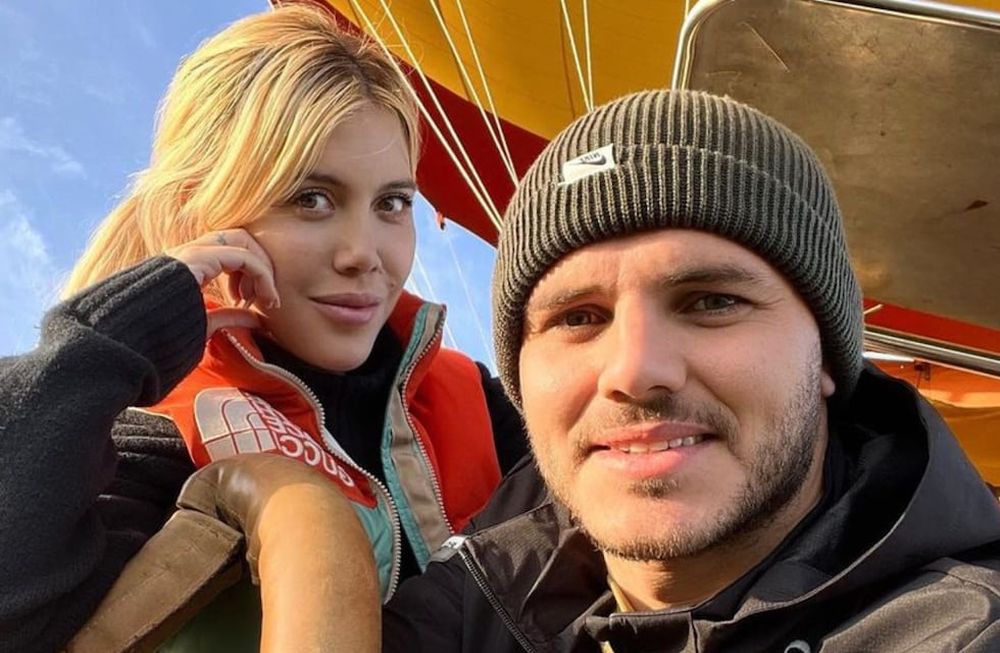 Wanda Nara y Mauro Icardi en una de las últimas fotos publicadas por el futbolista