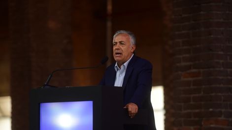 El gobernador Alfredo Cornejo en el Almuerzo de Bodegas de Argentina