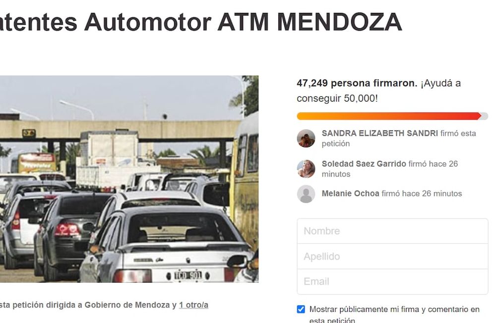 En la plataforma change.org juntan firmas para retrotraer el valor del impuesto automotor.