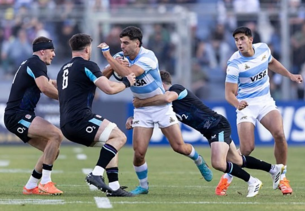 I Pumas contro l'Inghilterra.
