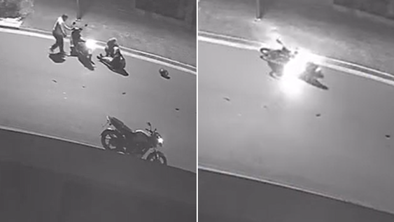 Un motociclista en La Plata atropelló a dos mujeres en moto y escapó: ahora es buscado por la Justicia