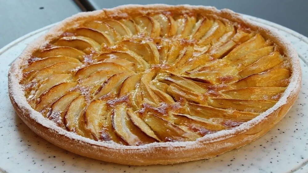 Tarta de manzana sin harina con ingredientes simples, buena nutrici&oacute;n, recetas f&aacute;ciles y comida casera.