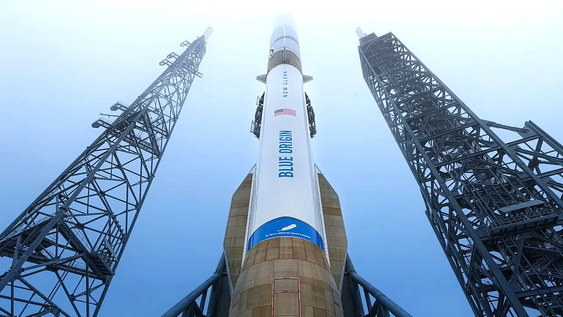 Cohete de la empresa Blue Origin, propiedad de Jeff Bezos