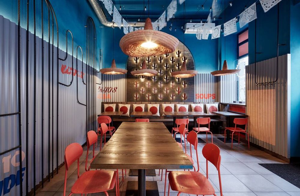 Los sabores de este local de comidas se potencian con su diseño de interiores