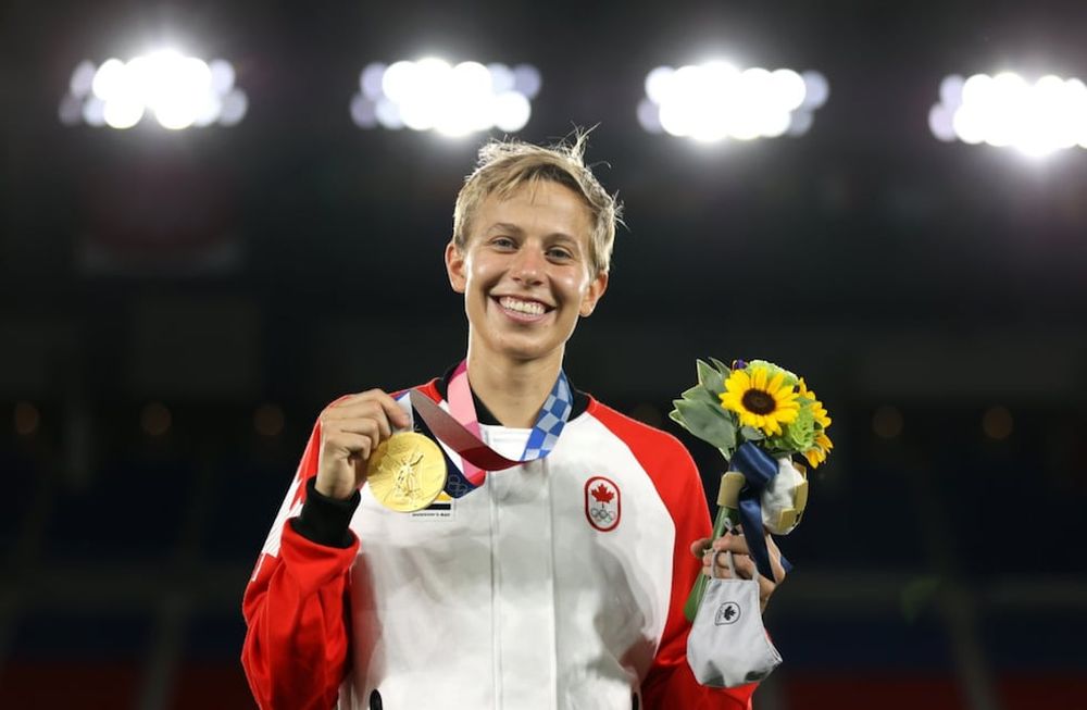 La canadiense Quinn, primera deportista trans en ganar una medalla olímpica: día histórico en Tokyo 2020, luego del título de Canadá en el fútbol femenino. / Gentileza.